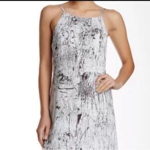 Betro Simone Rayon Lightweight Maxi Dress White Black Size XS